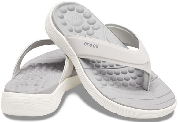 (Women) Crocs Reviva Slide 'Grey' 205473-11W Shop (Women) Crocs Reviva Slide 'Grey' 205473-11W