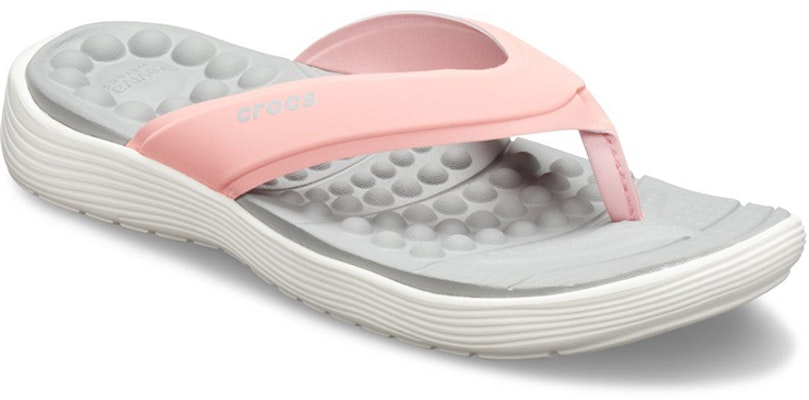 (Women) Crocs Reviva Slide 'Grey Pink' 205473-6KP Lookbook (Women) Crocs Reviva Slide 'Grey Pink' 205473-6KP