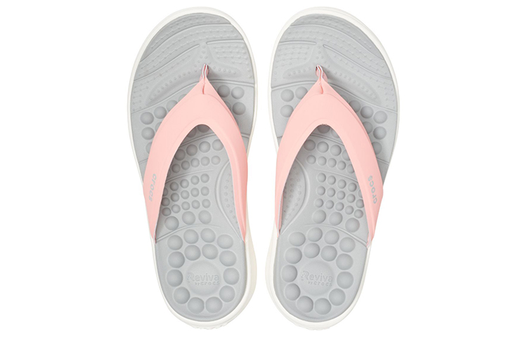 Purchase (Women) Crocs Reviva Slide 'Grey Pink' 205473-6KP