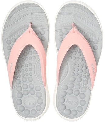 (Women) Crocs Reviva Slide 'Grey Pink' 205473-6KP Purchase (Women) Crocs Reviva Slide 'Grey Pink' 205473-6KP