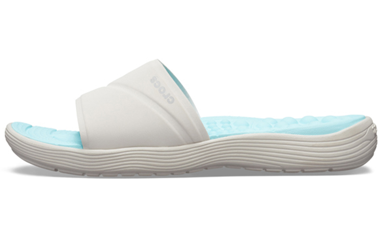 (Women) Crocs Reviva Slide 'Light Blue White' 205474-117