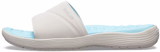 (Women) Crocs Reviva Slide 'Light Blue White' 205474-117 (Women) Crocs Reviva Slide 'Light Blue White' 205474-117