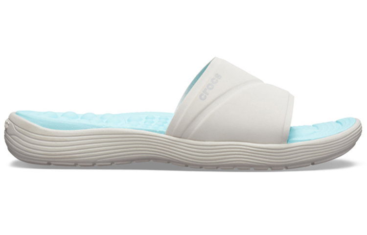 Order (Women) Crocs Reviva Slide 'Light Blue White' 205474-117