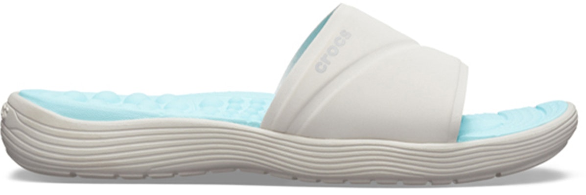 (Women) Crocs Reviva Slide 'Light Blue White' 205474-117 Order (Women) Crocs Reviva Slide 'Light Blue White' 205474-117