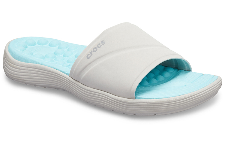 Lookbook (Women) Crocs Reviva Slide 'Light Blue White' 205474-117
