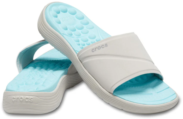 (Women) Crocs Reviva Slide 'Light Blue White' 205474-117 Shop (Women) Crocs Reviva Slide 'Light Blue White' 205474-117