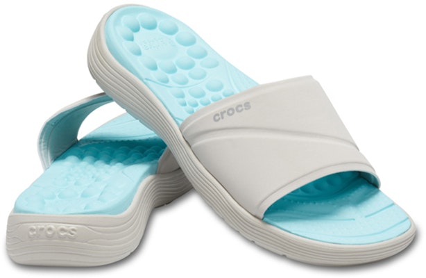 (Women) Crocs Reviva Slide 'Light Blue White' 205474-117 Shop (Women) Crocs Reviva Slide 'Light Blue White' 205474-117