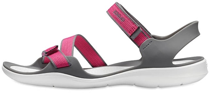 (W) Sandal Crocs 'Abu-Abu Merah Magic Tape' 204804-6OH Buy (W) Sandal Crocs 'Abu-Abu Merah Magic Tape' 204804-6OH