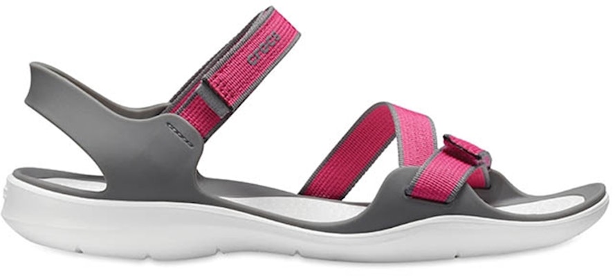 (Women) Crocs Sandal 'Grey Red Magic Tape' 204804-6OH Order (Women) Crocs Sandal 'Grey Red Magic Tape' 204804-6OH