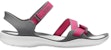 (W) Sandal Crocs 'Kelabu Merah Magic Tape' 204804-6OH