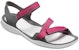 (W) Sandal Crocs 'Kelabu Merah Magic Tape' 204804-6OH