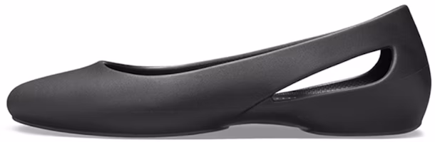 (Women) Crocs Sandals Shoe Black 205873-001 (Women) Crocs Sandals Shoe Black 205873-001