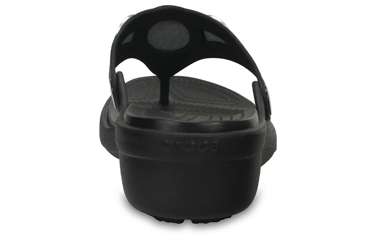 (W) Crocs Sanrah Embellished Wedge Flip 'Black CMFT' 圖 6