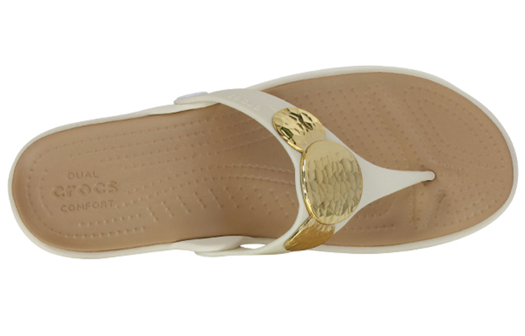Purchase (W) Crocs Sanrah Sandali Zeppa Gioiello ''Bianco Oro Marrone'' 204009-13S