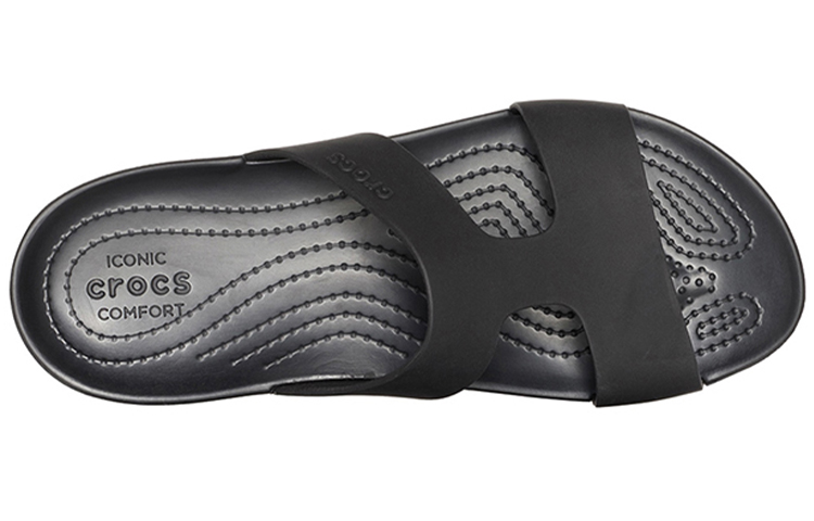Purchase (W) Crocs Serena 'Selipar Pantai Selesa Hitam' 205675-060