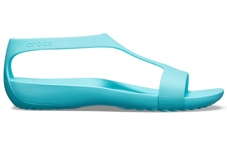 Order (Women) Crocs Serena 'Blue Casual Open-Toe Flat Sandals' 205469-40M