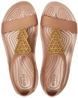 (Women) Crocs Serena 'Brown Yellow' 205601-860 Purchase (Women) Crocs Serena 'Brown Yellow' 205601-860