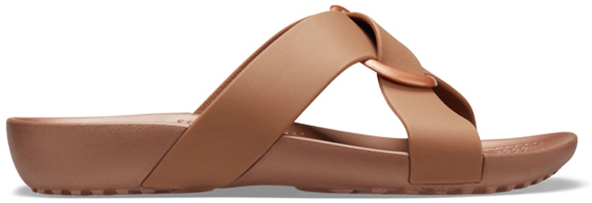 (Women) Crocs Serena 'Floral Staple Easygoing Slide - Brown Yellow' 206099-854 Order (Women) Crocs Serena 'Floral Staple Easygoing Slide - Brown Yellow' 206099-854