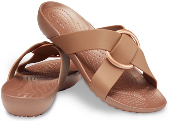 (Women) Crocs Serena 'Floral Staple Easygoing Slide - Brown Yellow' 206099-854 Shop (Women) Crocs Serena 'Floral Staple Easygoing Slide - Brown Yellow' 206099-854