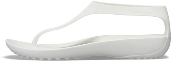 (Women) Crocs Serena 'White Casual Flip-Flop' 205468-12U (Women) Crocs Serena 'White Casual Flip-Flop' 205468-12U