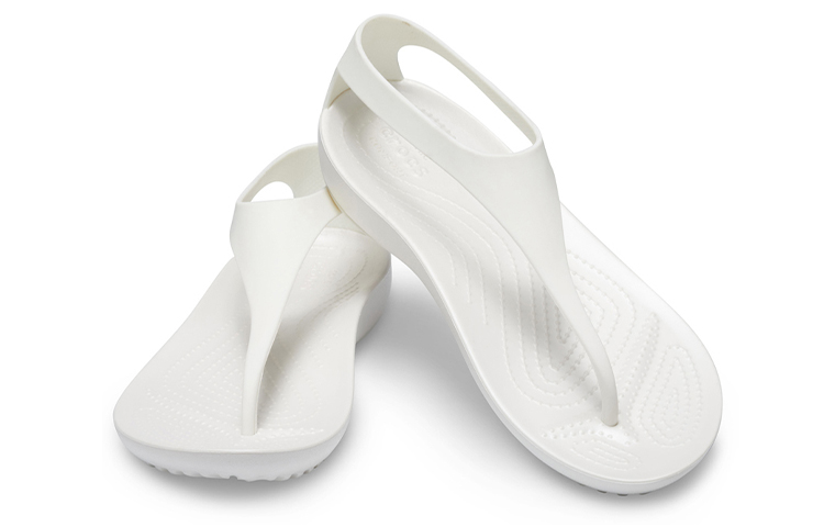 Shop (Women) Crocs Serena 'White Casual Flip-Flop' 205468-12U