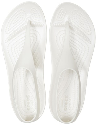 (Women) Crocs Serena 'White Casual Flip-Flop' 205468-12U Purchase (Women) Crocs Serena 'White Casual Flip-Flop' 205468-12U