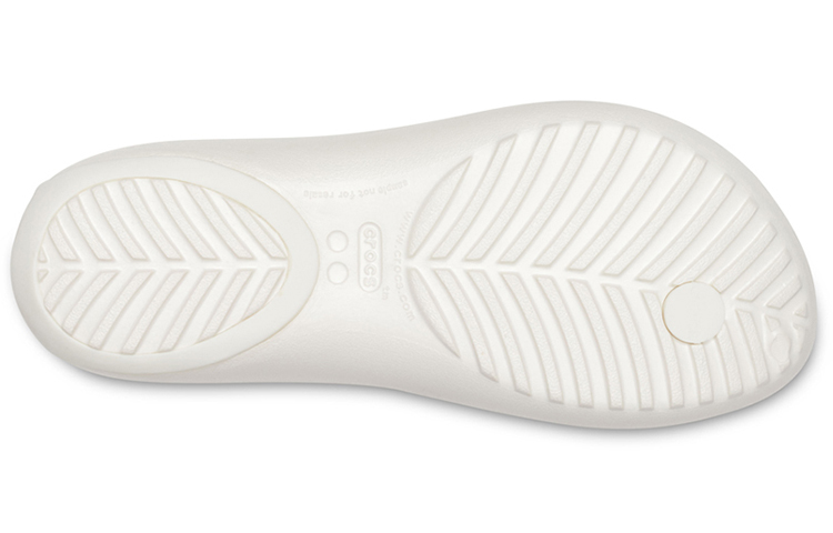 Sizing (Women) Crocs Serena 'White Casual Flip-Flop' 205468-12U