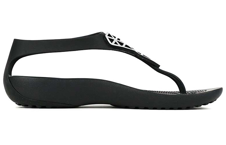 Order Crocs Serena 鎏金飾面簡約休閒人字拖女款 黑
