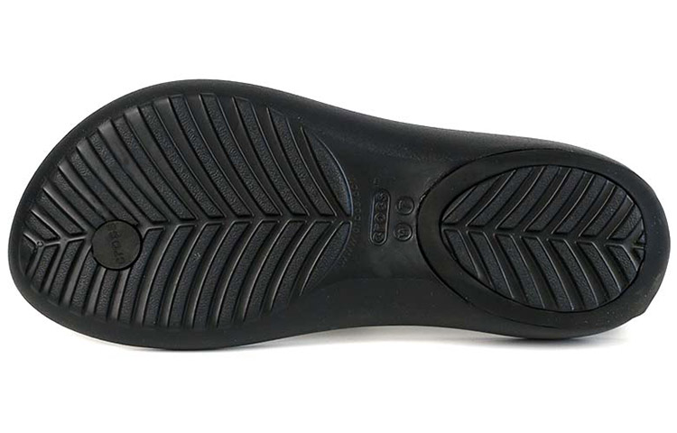 Details for Crocs Serena 鎏金飾面簡約休閒人字拖女款 黑