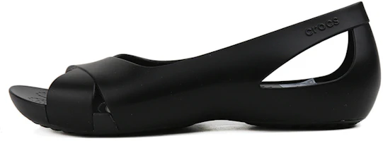 (Women) Crocs Serena Fashion Stylish Black Sandals 206106-001 (Women) Crocs Serena Fashion Stylish Black Sandals 206106-001