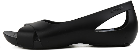 (Women) Crocs Serena Fashion Stylish Black Sandals 206106-001 (Women) Crocs Serena Fashion Stylish Black Sandals 206106-001