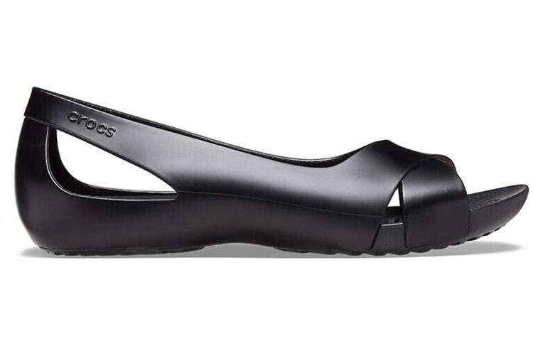 Order (W) Sandal Crocs Serena Hitam Stylish Fashion Terbaru 206106-001