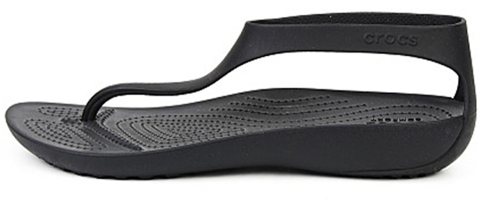 (Women) Crocs Serena Flip 'Black' 205468-060 Buy (Women) Crocs Serena Flip 'Black' 205468-060