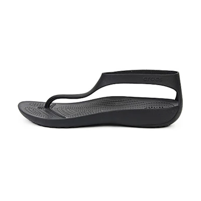 (W) Crocs Serena Flip 'Black'