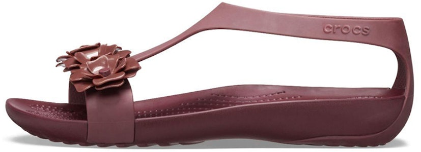 (W) Crocs Serena Sandal 'Burgundy' Wanita 205601-605 Buy (W) Crocs Serena Sandal 'Burgundy' Wanita 205601-605