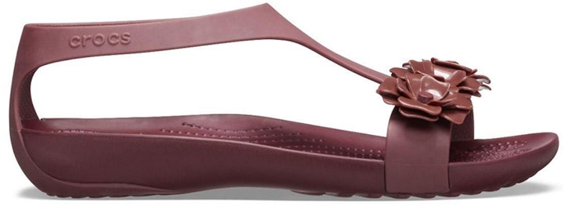 (Women) Crocs Serena Sandal 'Burgundy' 205601-605 Order (Women) Crocs Serena Sandal 'Burgundy' 205601-605