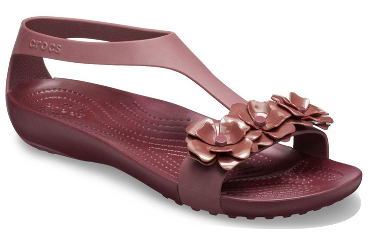 Lookbook (Women) Crocs Serena Sandal 'Burgundy' 205601-605