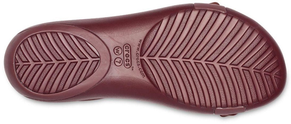 (Women) Crocs Serena Sandal 'Burgundy' 205601-605 Sizing (Women) Crocs Serena Sandal 'Burgundy' 205601-605
