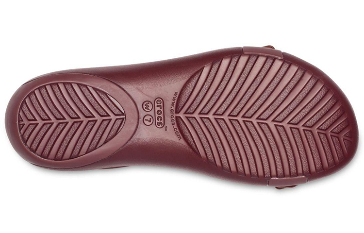 Sizing (Women) Crocs Serena Sandal 'Burgundy' 205601-605