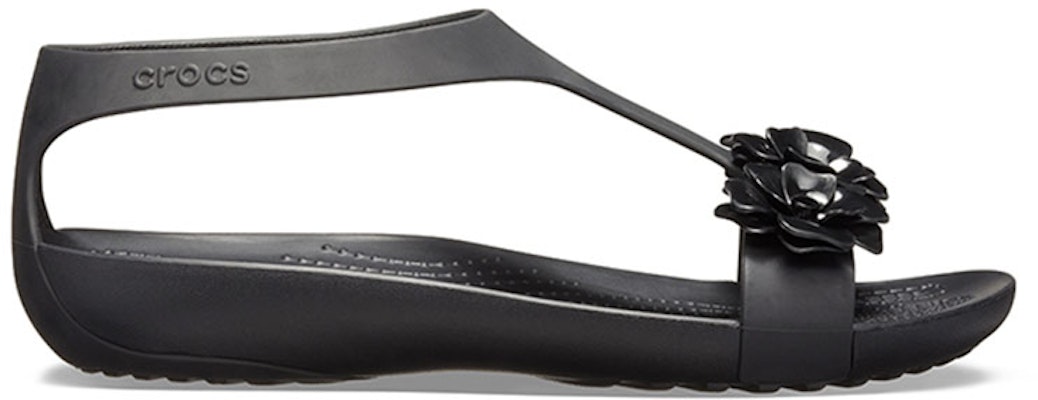 (Women) Crocs Serena Sandal 'Geometric Metallic Floral Cut-Out Black' 205601-060 Order (Women) Crocs Serena Sandal 'Geometric Metallic Floral Cut-Out Black' 205601-060