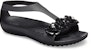 (W) Crocs Serena Sandal 'Geometric Metallic Floral Cut-Out Hitam' 205601-060
