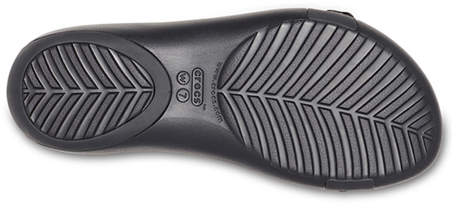 (Women) Crocs Serena Sandal 'Geometric Metallic Floral Cut-Out Black' 205601-060 Sizing (Women) Crocs Serena Sandal 'Geometric Metallic Floral Cut-Out Black' 205601-060