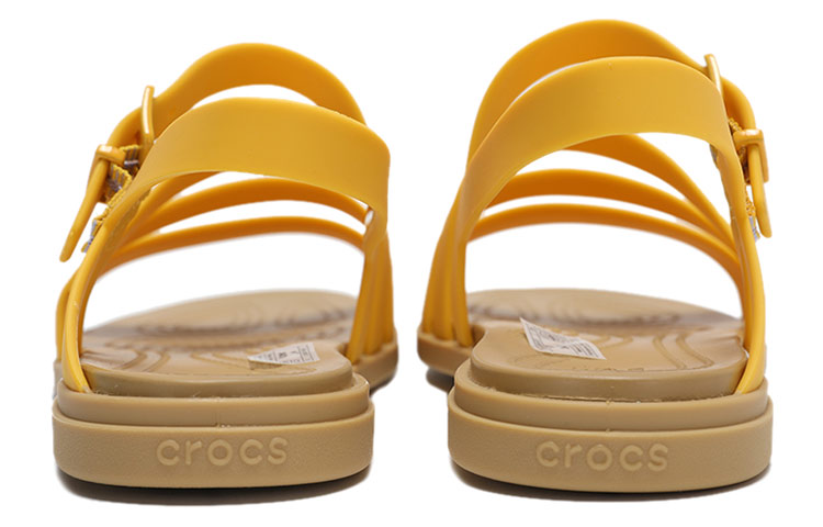 Lookbook (W) Sandal Crocs Olahraga 'Kuning Muda Coklat Kuning' 206107-75Q