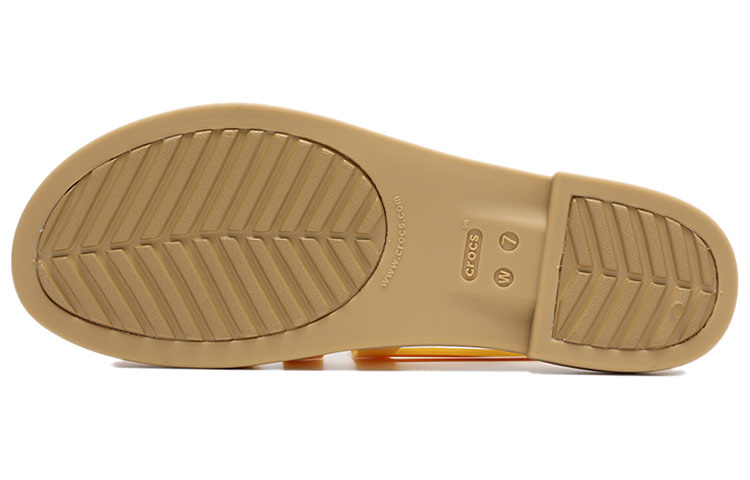 Shop (W) Sandal Crocs Olahraga 'Kuning Muda Coklat Kuning' 206107-75Q