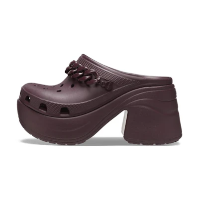 (W) Crocs Siren Chain Clog 'Dark Cherry'