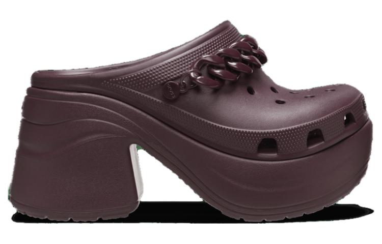 Lookbook Crocs卡駱馳 Siren Clog chain 舒適 耐磨 透氣 洞洞鞋 女款 紫色