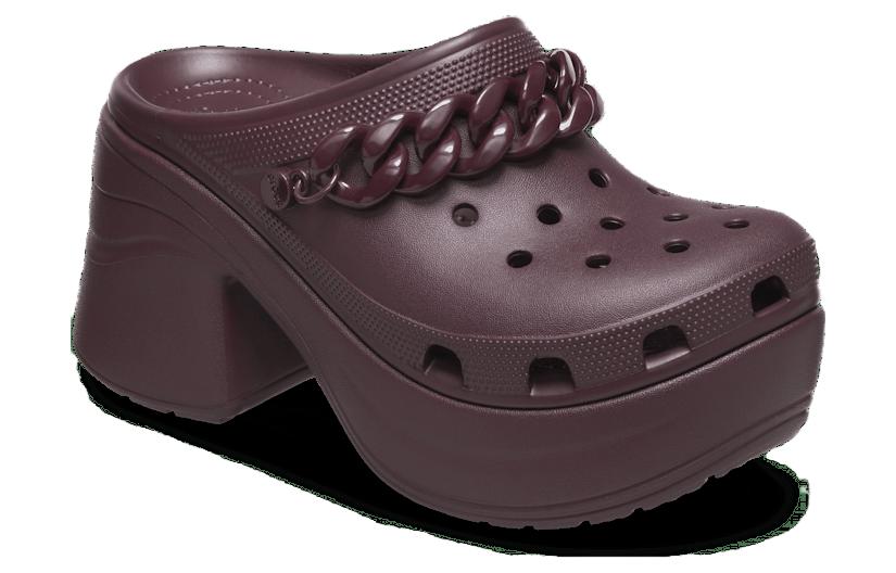 Shop Crocs卡駱馳 Siren Clog chain 舒適 耐磨 透氣 洞洞鞋 女款 紫色