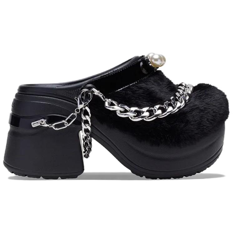 (Women) Crocs Siren Luxe Clog Black 210683-001
