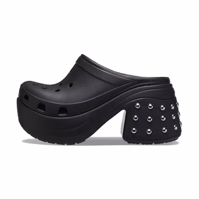 (W) Crocs Siren Studded Clogs 'Black'