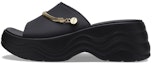 Buy (W) Crocs Skyline Shimmer Slides 'Hitam Emas' 208582-072